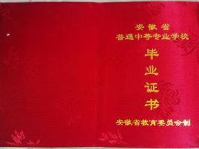 安徽省中專畢業證是什么顏色的啊