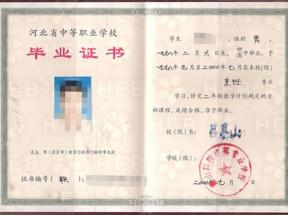 河北省中專畢業證編碼怎樣編制